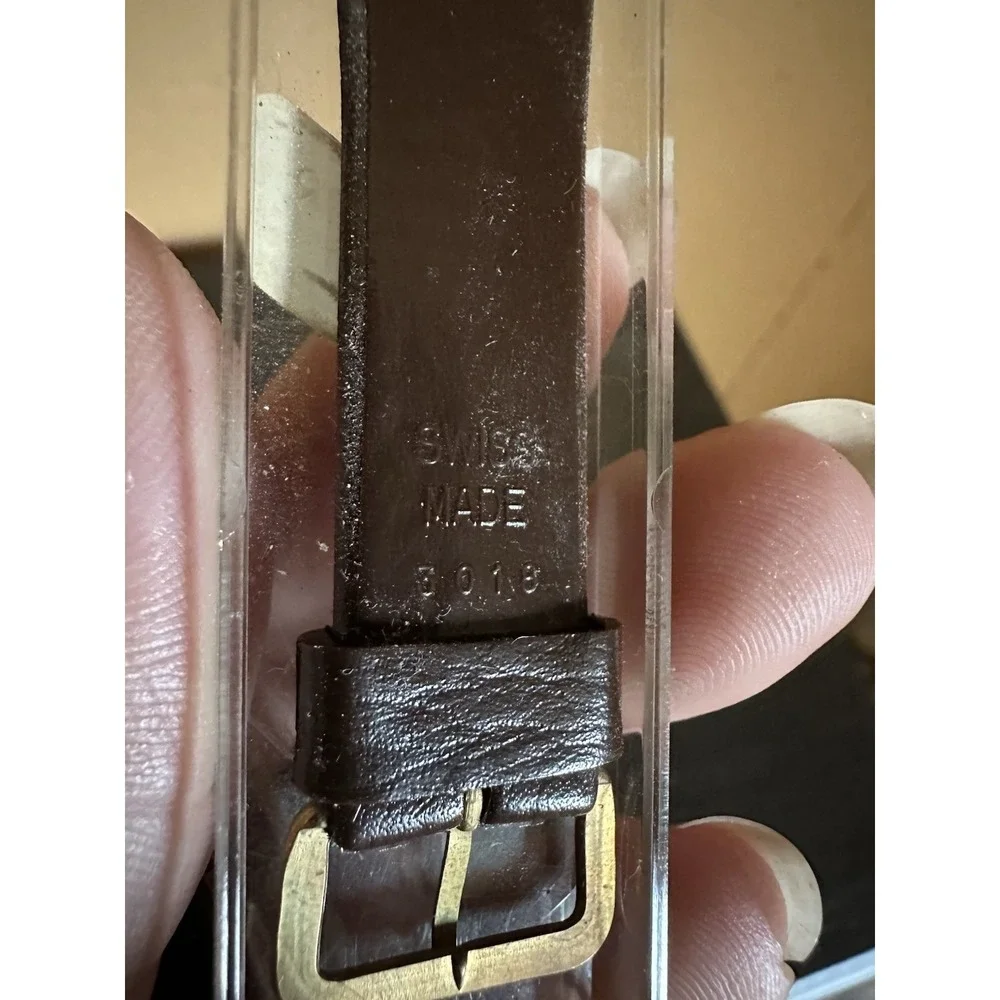NOS Speidel Watch Band Swiss Made Vintage Bigger Watches twist-o-flex brown